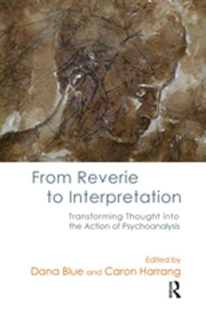 Cover of the book From Reverie to Interpretation by Shawn Malley