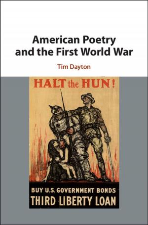 Cover of the book American Poetry and the First World War by William Simpson, Peter Frank, Andrew Davies, Simon Maguire