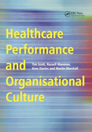 Book cover of Healthcare Performance and Organisational Culture