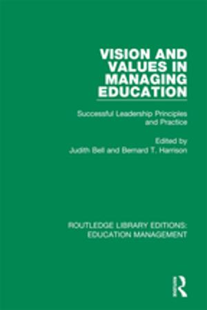 Cover of the book Vision and Values in Managing Education by J. B. Allyn
