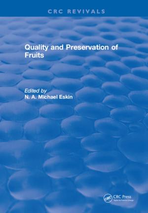Book cover of Quality and Preservation of Fruits