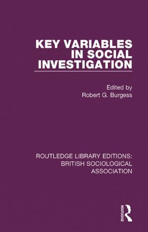 Cover of the book Key Variables in Social Investigation by Marjorie Garber