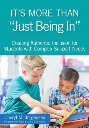 Cover of the book It's More Than “Just Being In” by Richael Barger-Anderson Ed.D., Robert Isherwood Ed.D., Joseph Merhaut Ed.D.