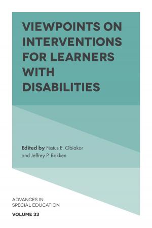 Cover of the book Viewpoints on Interventions for Learners with Disabilities by Kate Walker