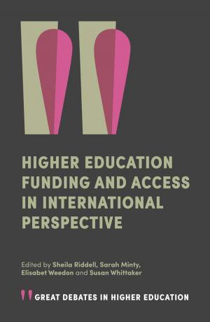 Cover of the book Higher Education Funding and Access in International Perspective by Professor Markus Venzin, Assistant Professor Matteo Vizzaccaro, Fabrizio Rutschmann