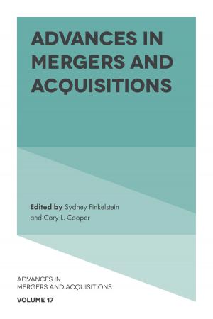 Cover of the book Advances in Mergers and Acquisitions by Robert Kozielski