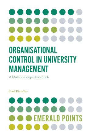 Cover of the book Organisational Control in University Management by Professor Qiongwei Ye, Associate Professor Baojun Ma