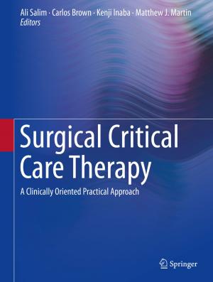 Cover of the book Surgical Critical Care Therapy by 