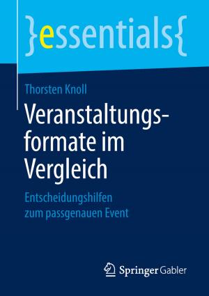 Cover of the book Veranstaltungsformate im Vergleich by 