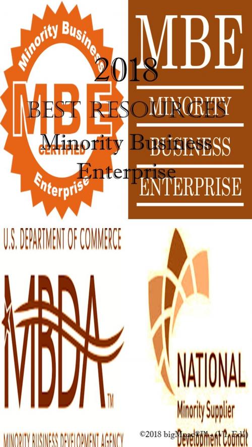 Cover of the book 2018 Best Resources for Minority Business Enterprise by Antonio Smith, Antonio Publishings