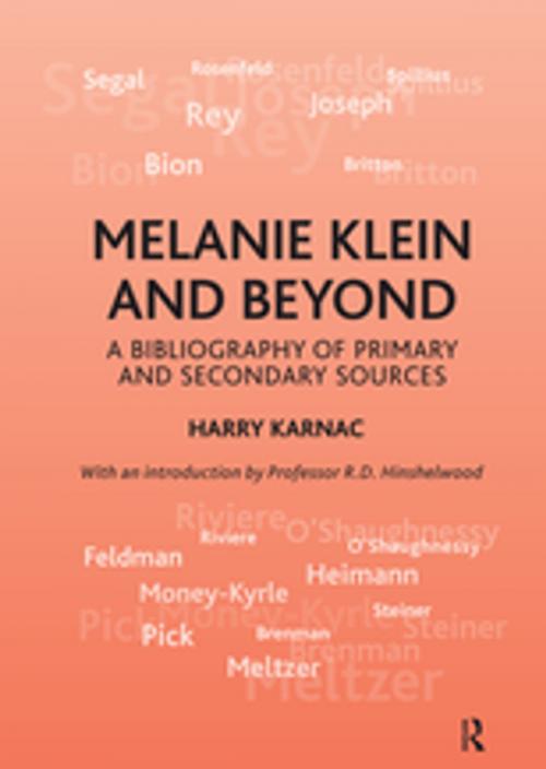 Cover of the book Melanie Klein and Beyond by Harry Karnac, Taylor and Francis