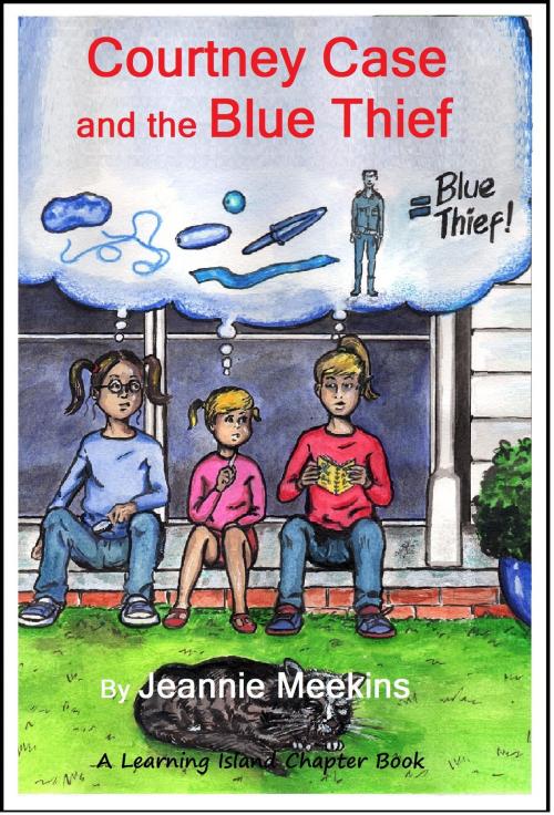Cover of the book Courtney Case and the Blue Thief by Jeannie Meekins, LearningIsland.com