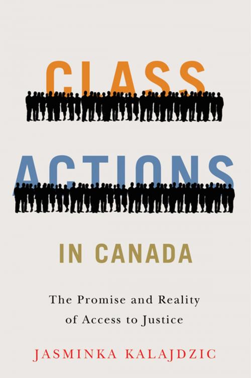 Cover of the book Class Actions in Canada by Jasminka Kalajdzic, UBC Press