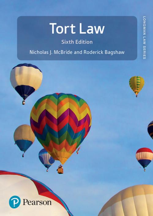 Cover of the book Tort Law by Nicholas J McBride, Roderick Bagshaw, Pearson Education Limited