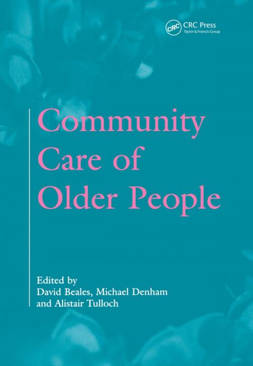 Cover of the book Community Care of Older People by David Beales, CRC Press