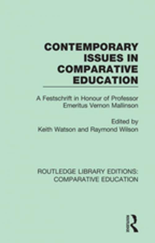 Cover of the book Contemporary Issues in Comparative Education by , Taylor and Francis