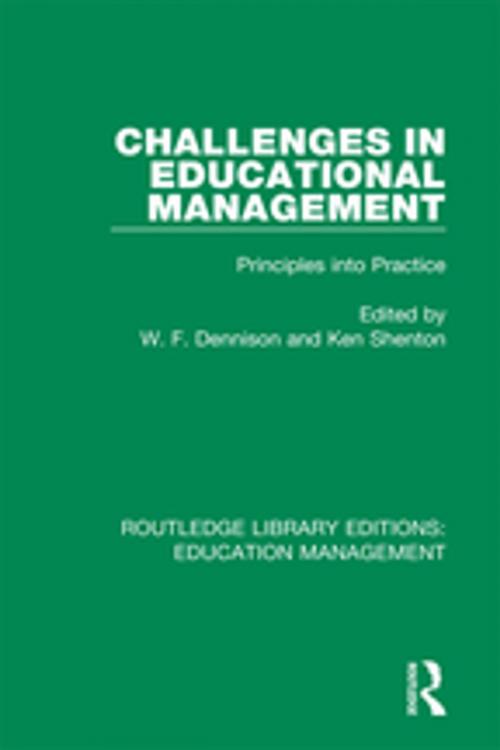Cover of the book Challenges in Educational Management by , Taylor and Francis