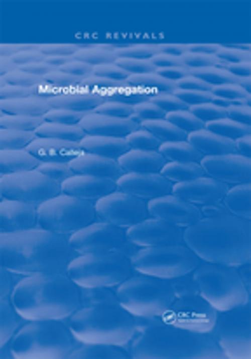 Cover of the book Microbial Aggregation by Calleja, CRC Press