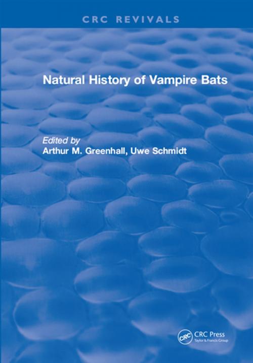 Cover of the book Natural History of Vampire Bats by Arthur M. Greenhall, CRC Press