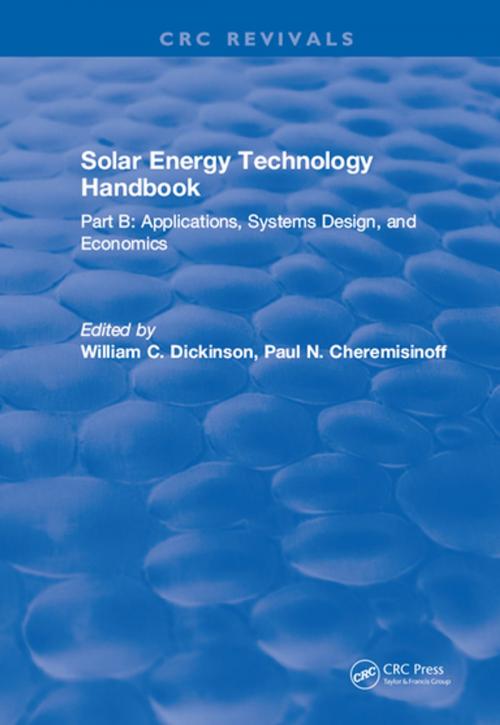 Cover of the book Solar Energy Technology Handbook by E. W. Dickinson, CRC Press