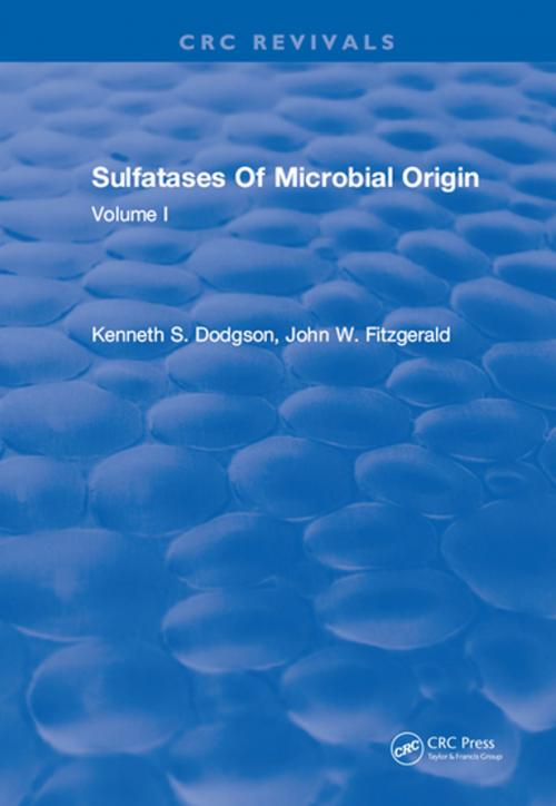 Cover of the book Sulfatases Of Microbial Origin by Kenneth S. Dodgson, CRC Press