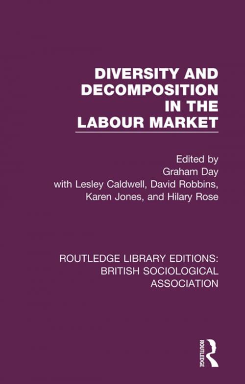 Cover of the book Diversity and Decomposition in the Labour Market by , Taylor and Francis