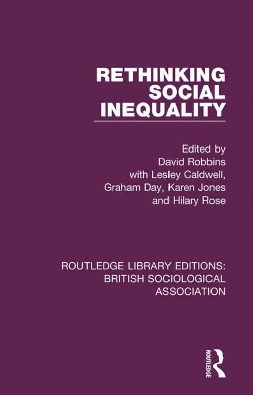 Cover of the book Rethinking Social Inequality by , Taylor and Francis