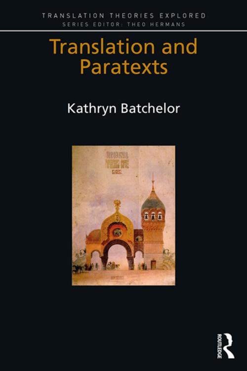 Cover of the book Translation and Paratexts by Kathryn Batchelor, Taylor and Francis