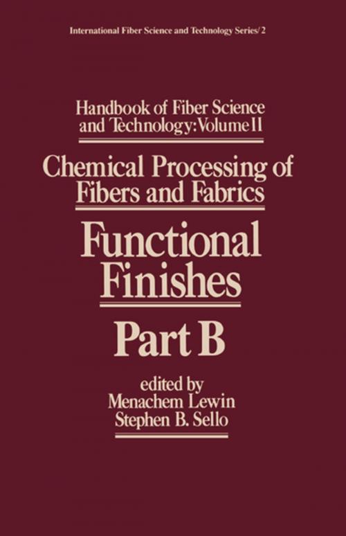 Cover of the book Handbook of Fiber Science and Technology Volume 2 by , CRC Press