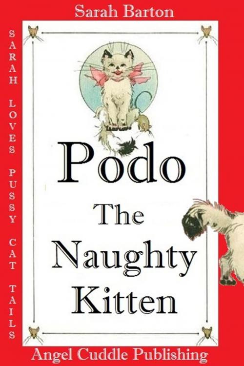 Cover of the book Podo The Naughty Kitten by Sarah Barton, Angel Cuddle Publishing