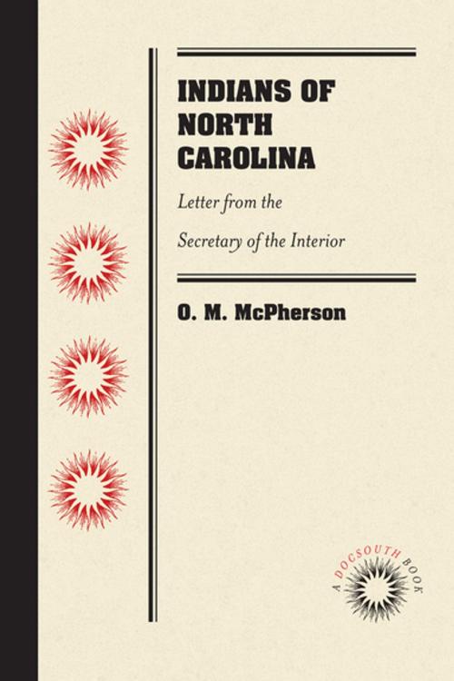 Cover of the book Indians of North Carolina by O. M. McPherson, University of North Carolina at Chapel Hill Library