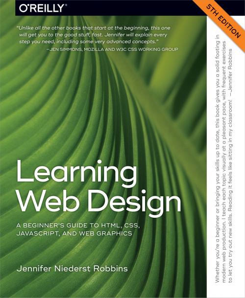 Cover of the book Learning Web Design by Jennifer Robbins, O'Reilly Media