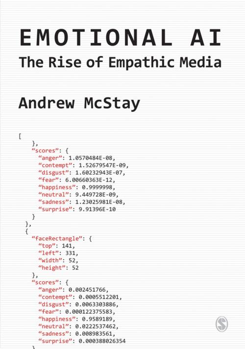 Cover of the book Emotional AI by Andrew McStay, SAGE Publications