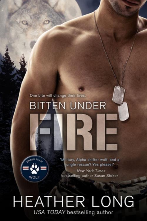 Cover of the book Bitten Under Fire by Heather Long, Entangled Publishing, LLC