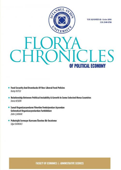 Cover of the book Florya Chronicles of Political Economy Oct 2016 by , IAU International