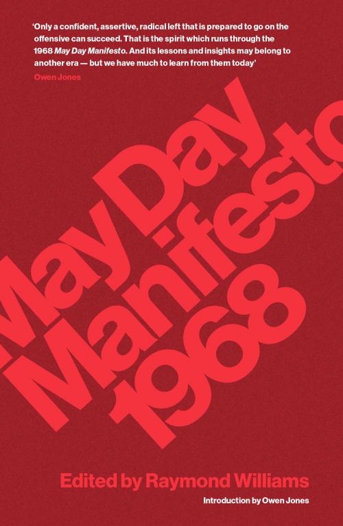 Cover of the book May Day Manifesto 1968 by Raymond Williams, Verso Books