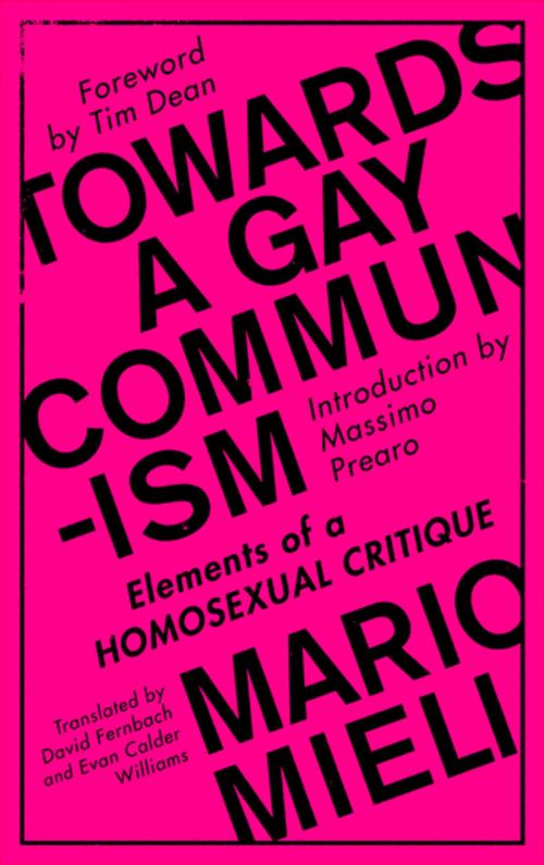 Cover of the book Towards a Gay Communism by Mario Mieli, Pluto Press