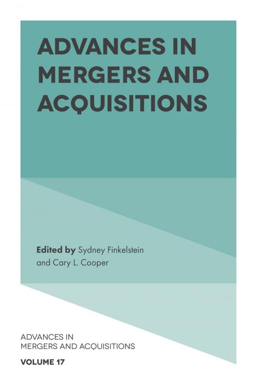 Cover of the book Advances in Mergers and Acquisitions by , Emerald Publishing Limited