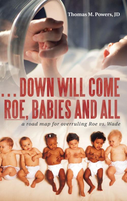 Cover of the book . . . Down Will Come Roe, Babies and All by Thomas M. Powers JD, WestBow Press