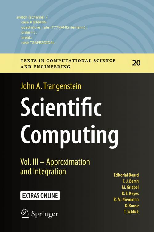 Cover of the book Scientific Computing by John A. Trangenstein, Springer International Publishing