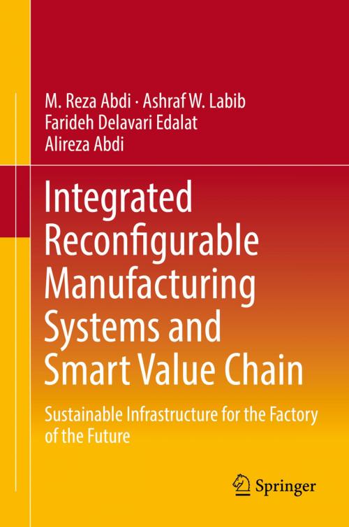 Cover of the book Integrated Reconfigurable Manufacturing Systems and Smart Value Chain by M. Reza Abdi, Ashraf W. Labib, Farideh Delavari Edalat, Alireza Abdi, Springer International Publishing
