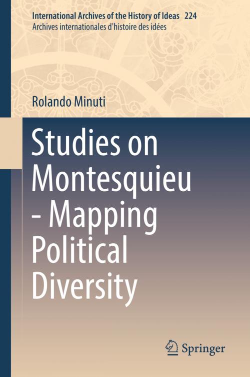 Cover of the book Studies on Montesquieu - Mapping Political Diversity by Rolando Minuti, Springer International Publishing