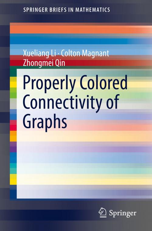 Cover of the book Properly Colored Connectivity of Graphs by Xueliang Li, Colton Magnant, Zhongmei Qin, Springer International Publishing