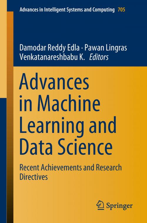 Cover of the book Advances in Machine Learning and Data Science by , Springer Singapore