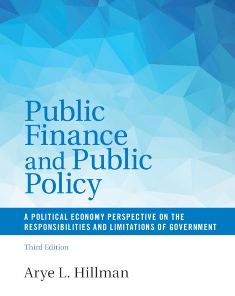 Big bigCover of Public Finance and Public Policy