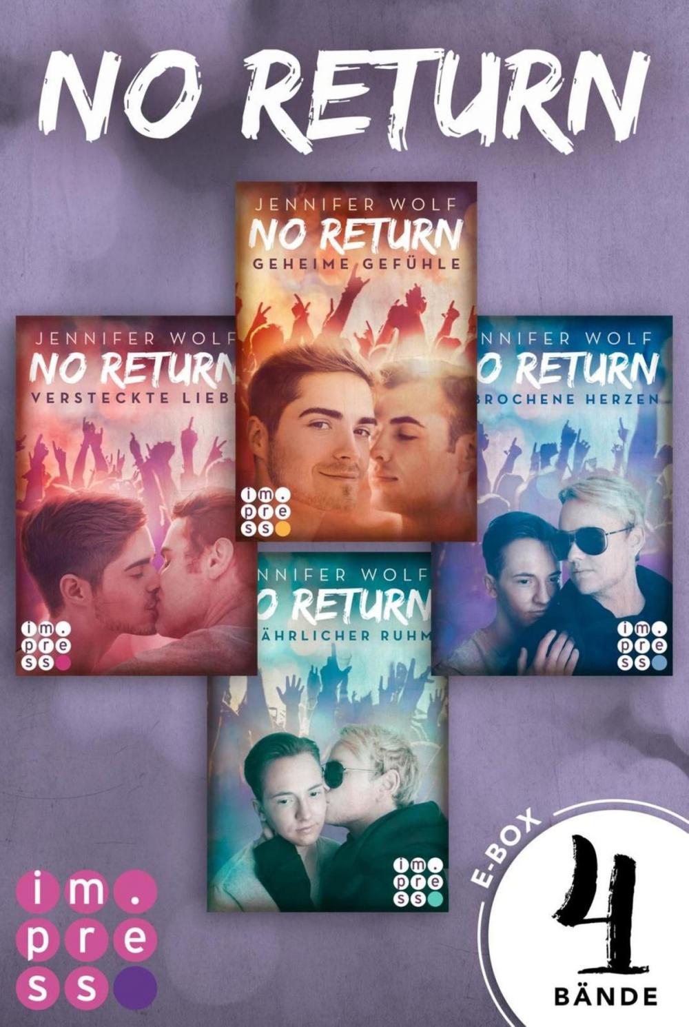 Big bigCover of No Return: Alle vier Bände der Bandboys-Romance-Reihe in einer E-Box!