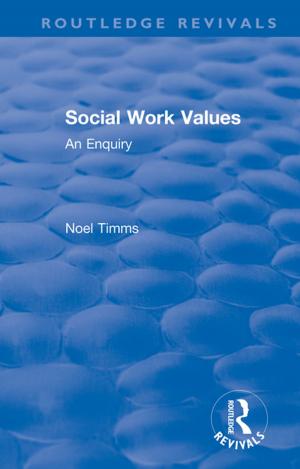 Cover of the book Social Work Values by Chris Jaenicke