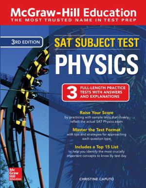 Cover of the book McGraw-Hill Education SAT Subject Test Physics Third Edition by Jon Starbuck, Gavin D J Harper