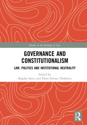 Cover of the book Governance and Constitutionalism by Rudd E. Margaret