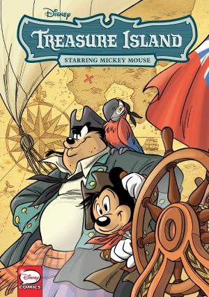 Book cover of Disney Treasure Island, Starring Mickey Mouse (Graphic Novel)